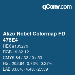 Código de color: Akzo Nobel Colormap FD - 476E4 | qconv.com