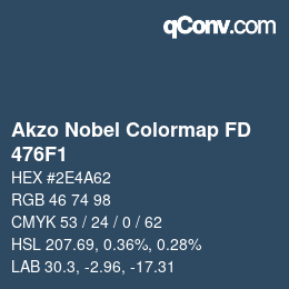 Color code: Akzo Nobel Colormap FD - 476F1 | qconv.com