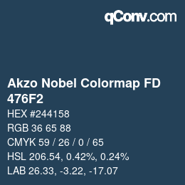 Farbcode: Akzo Nobel Colormap FD - 476F2 | qconv.com