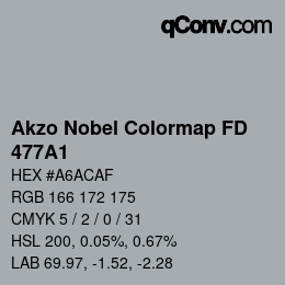 Color code: Akzo Nobel Colormap FD - 477A1 | qconv.com