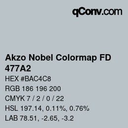 Color code: Akzo Nobel Colormap FD - 477A2 | qconv.com
