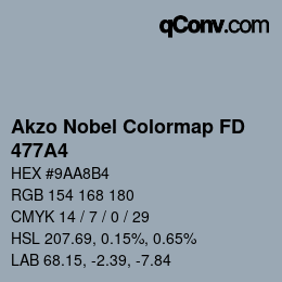 Color code: Akzo Nobel Colormap FD - 477A4 | qconv.com