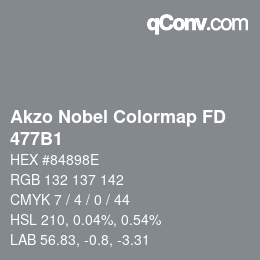 Color code: Akzo Nobel Colormap FD - 477B1 | qconv.com