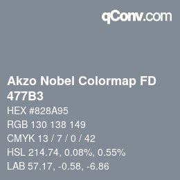 Color code: Akzo Nobel Colormap FD - 477B3 | qconv.com