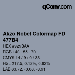 Color code: Akzo Nobel Colormap FD - 477B4 | qconv.com