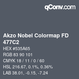 カラーコード: Akzo Nobel Colormap FD - 477C2 | qconv.com