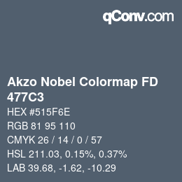 Color code: Akzo Nobel Colormap FD - 477C3 | qconv.com