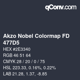 カラーコード: Akzo Nobel Colormap FD - 477D5 | qconv.com