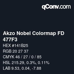 Color code: Akzo Nobel Colormap FD - 477F3 | qconv.com