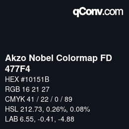 Código de color: Akzo Nobel Colormap FD - 477F4 | qconv.com