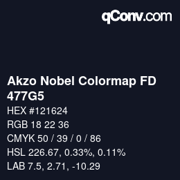 Color code: Akzo Nobel Colormap FD - 477G5 | qconv.com
