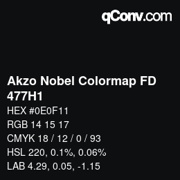 Farbcode: Akzo Nobel Colormap FD - 477H1 | qconv.com