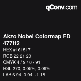 Color code: Akzo Nobel Colormap FD - 477H2 | qconv.com