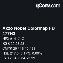 Color code: Akzo Nobel Colormap FD - 477H3 | qconv.com