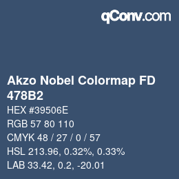 Code couleur: Akzo Nobel Colormap FD - 478B2 | qconv.com
