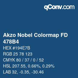 Color code: Akzo Nobel Colormap FD - 478B4 | qconv.com