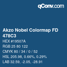 Color code: Akzo Nobel Colormap FD - 478C3 | qconv.com