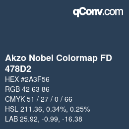 カラーコード: Akzo Nobel Colormap FD - 478D2 | qconv.com