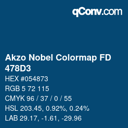 Color code: Akzo Nobel Colormap FD - 478D3 | qconv.com