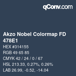 Color code: Akzo Nobel Colormap FD - 478E1 | qconv.com