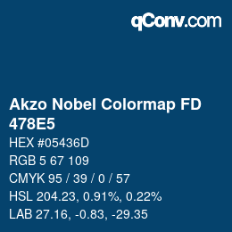 Código de color: Akzo Nobel Colormap FD - 478E5 | qconv.com