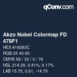 Color code: Akzo Nobel Colormap FD - 478F1 | qconv.com