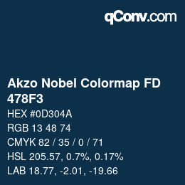Color code: Akzo Nobel Colormap FD - 478F3 | qconv.com