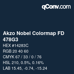 Color code: Akzo Nobel Colormap FD - 478G3 | qconv.com