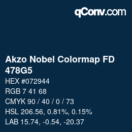 Code couleur: Akzo Nobel Colormap FD - 478G5 | qconv.com