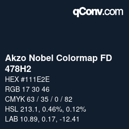 Color code: Akzo Nobel Colormap FD - 478H2 | qconv.com