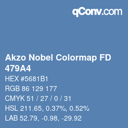 Color code: Akzo Nobel Colormap FD - 479A4 | qconv.com