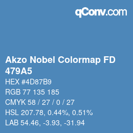 Código de color: Akzo Nobel Colormap FD - 479A5 | qconv.com