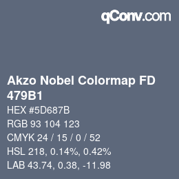 Código de color: Akzo Nobel Colormap FD - 479B1 | qconv.com