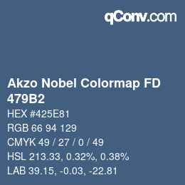 Código de color: Akzo Nobel Colormap FD - 479B2 | qconv.com