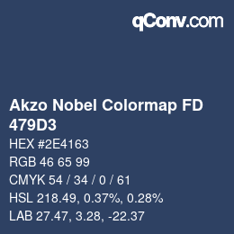 Color code: Akzo Nobel Colormap FD - 479D3 | qconv.com