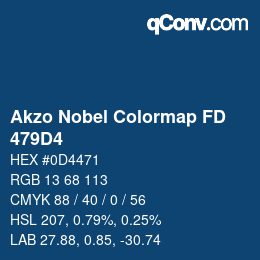 Farbcode: Akzo Nobel Colormap FD - 479D4 | qconv.com