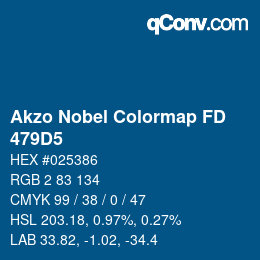 Color code: Akzo Nobel Colormap FD - 479D5 | qconv.com