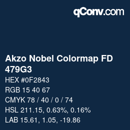 Código de color: Akzo Nobel Colormap FD - 479G3 | qconv.com