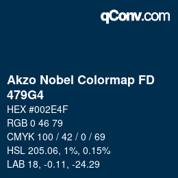 Color code: Akzo Nobel Colormap FD - 479G4 | qconv.com