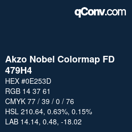 Código de color: Akzo Nobel Colormap FD - 479H4 | qconv.com