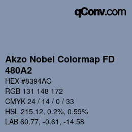 カラーコード: Akzo Nobel Colormap FD - 480A2 | qconv.com