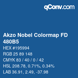 Color code: Akzo Nobel Colormap FD - 480B5 | qconv.com