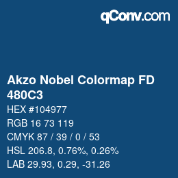 Code couleur: Akzo Nobel Colormap FD - 480C3 | qconv.com