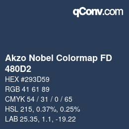 Color code: Akzo Nobel Colormap FD - 480D2 | qconv.com