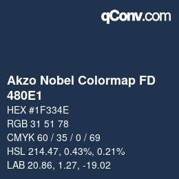 Código de color: Akzo Nobel Colormap FD - 480E1 | qconv.com