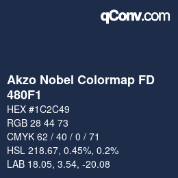 Color code: Akzo Nobel Colormap FD - 480F1 | qconv.com