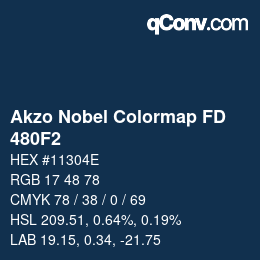 Color code: Akzo Nobel Colormap FD - 480F2 | qconv.com