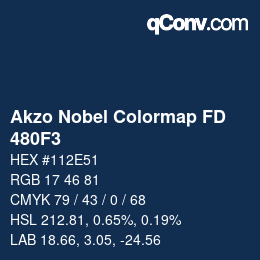 Code couleur: Akzo Nobel Colormap FD - 480F3 | qconv.com