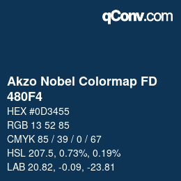 カラーコード: Akzo Nobel Colormap FD - 480F4 | qconv.com