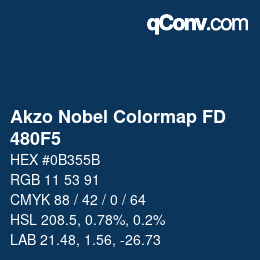 Color code: Akzo Nobel Colormap FD - 480F5 | qconv.com